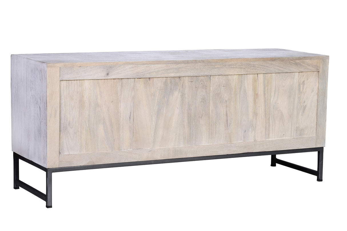 Comoda TV din Lemn de Mango cu Baza din Fier Giner y Colomer