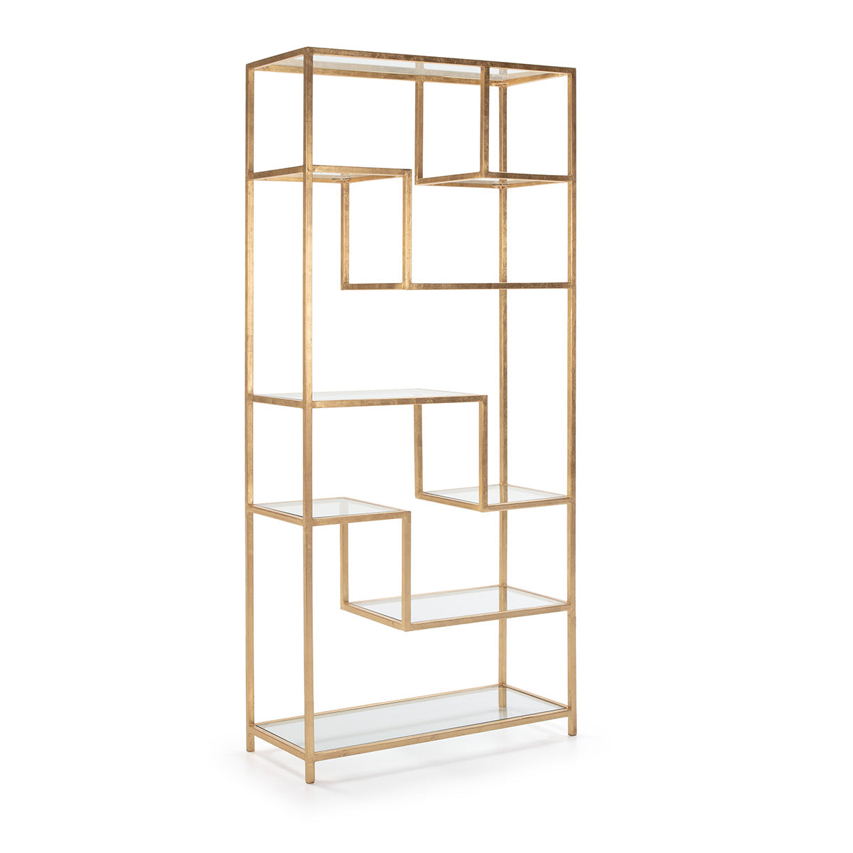 Raft Ayn de Sticla Metal Aurit Thai Natura