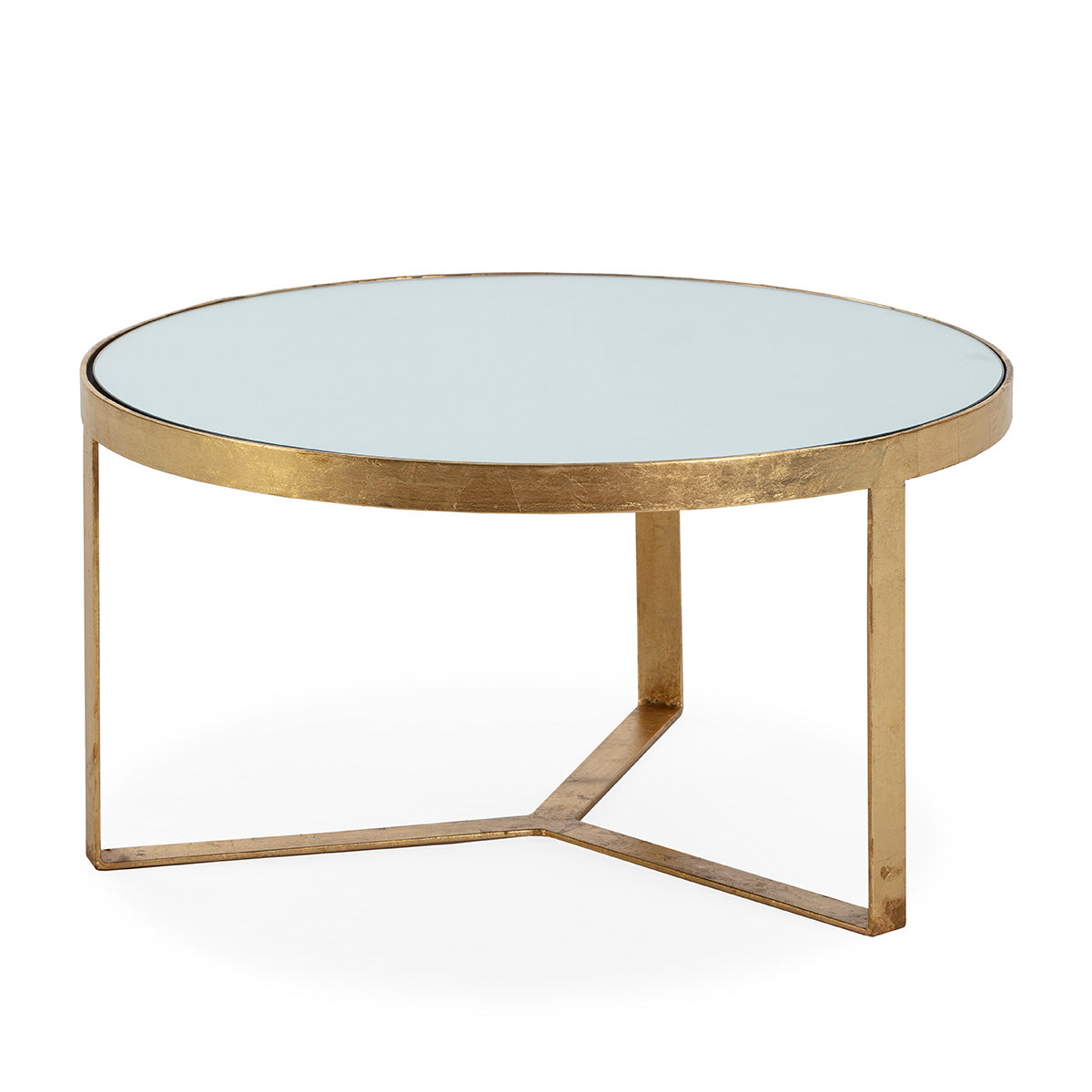 Masa de Cafea din Metal Oglinda Aurie Thai Natura