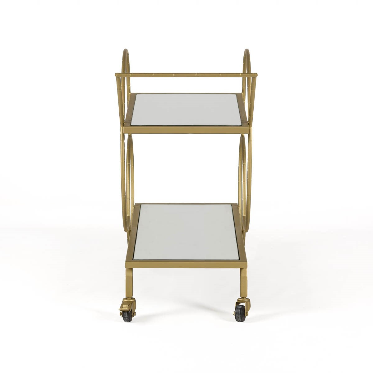 Carucior Bucatarie cu Structura din Metal Finisaj Auriu Thai Natura