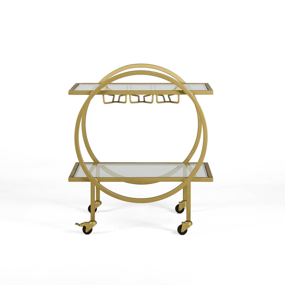 Carucior din Sticla Metal Auriu Thai Natura