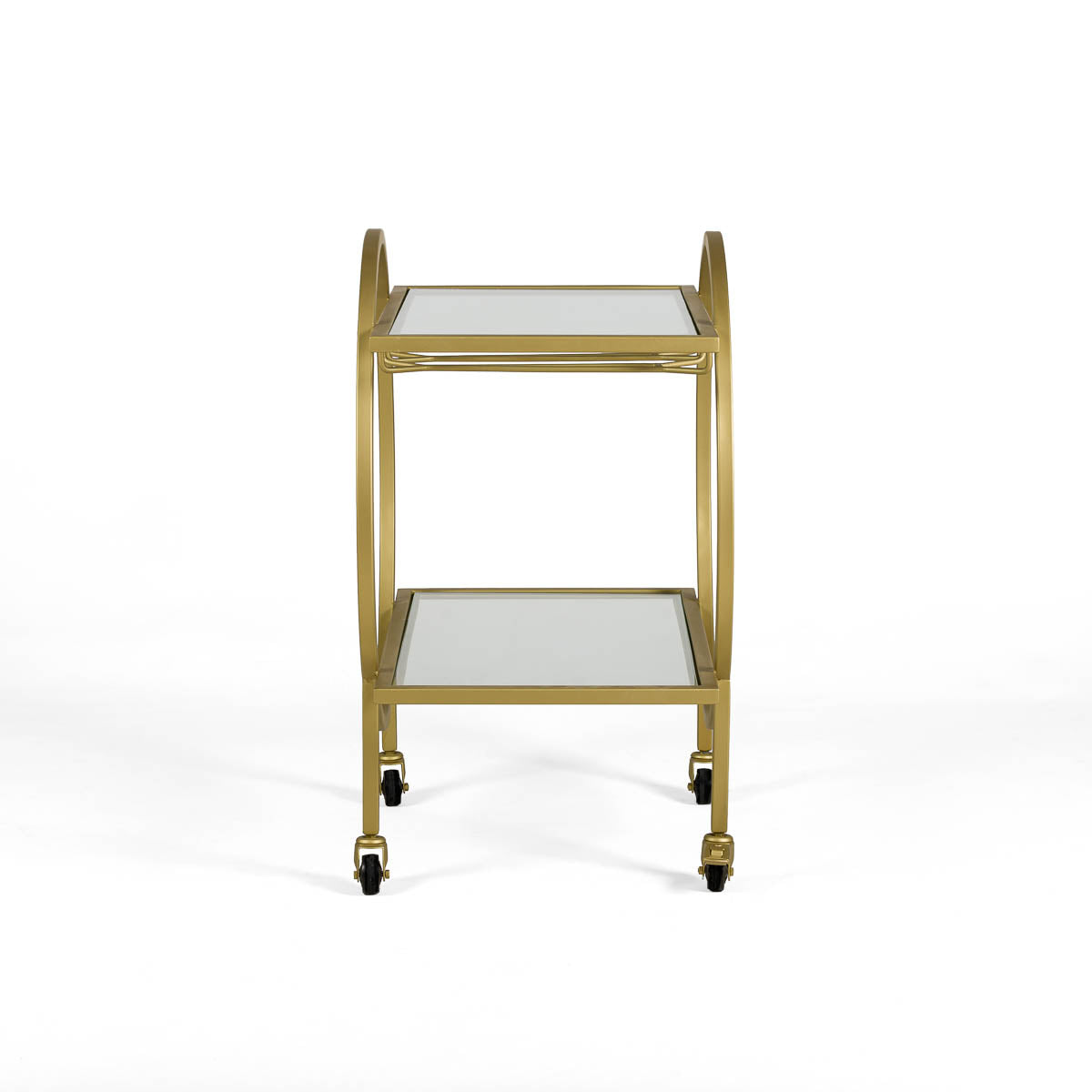 Carucior din Sticla Metal Auriu Thai Natura