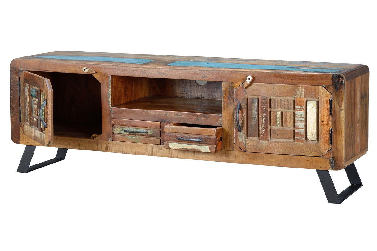 Comoda TV din Lemn Reciclat cu Picioare Metalice Giner y Colomer