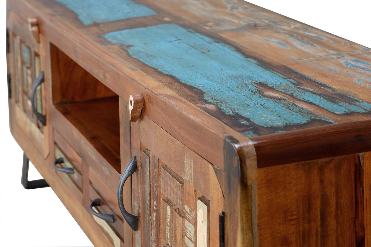 Comoda TV din Lemn Reciclat cu Picioare Metalice Giner y Colomer