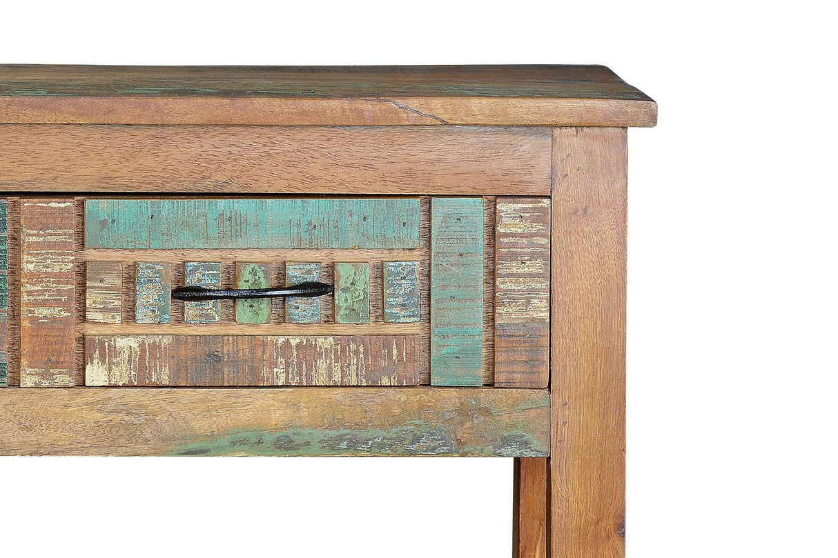 Consola din Lemn Reciclat cu 2 Sertare Giner y Colomer