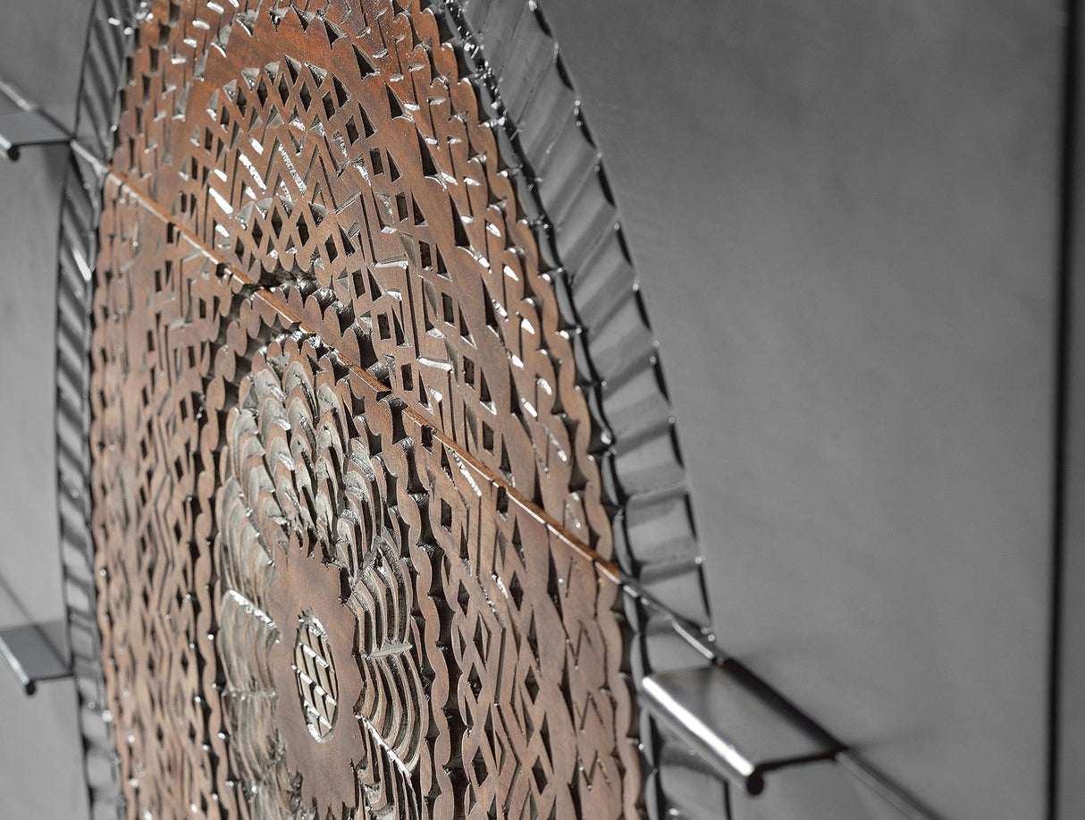 Comoda cu 3 Sertare din Lemn de Mango si Baza Metalica Giner y Colomer