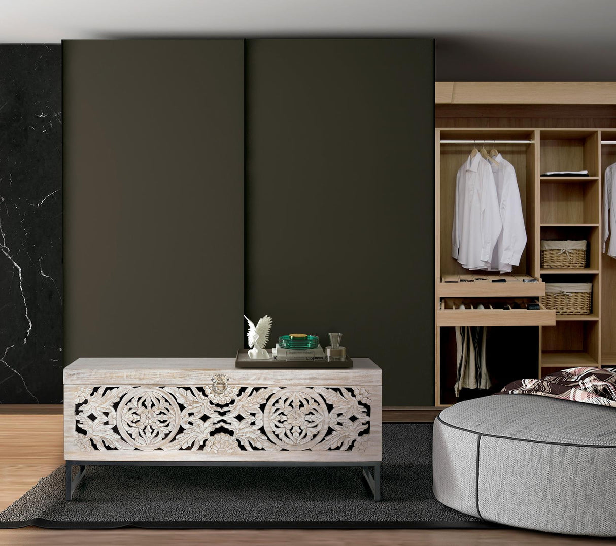 Cufar din Lemn de Mango cu Baza Metalica Giner y Colomer