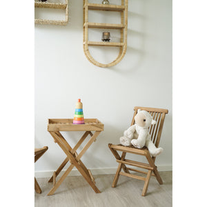 Scaun pentru copii Toledo din lemn de tec natural House Nordic