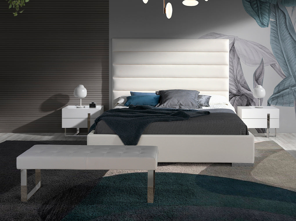 Noptiera Alba din DM cu Structura de Otel Angel Cerda