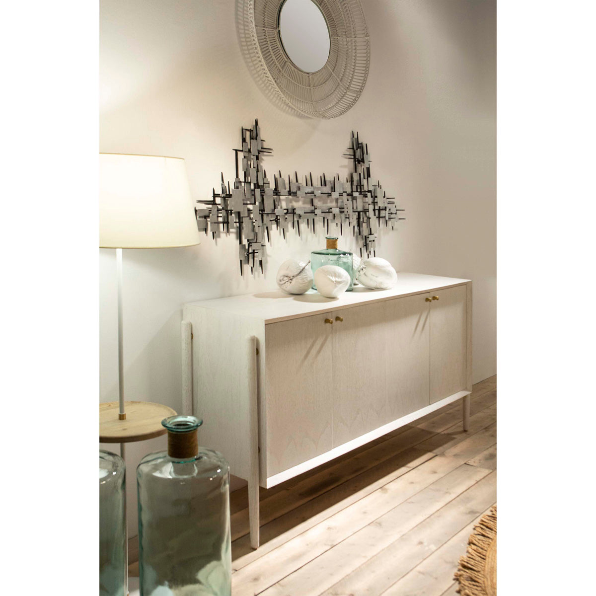 Vas de Sticla si cu Papura Naturala Thai Natura