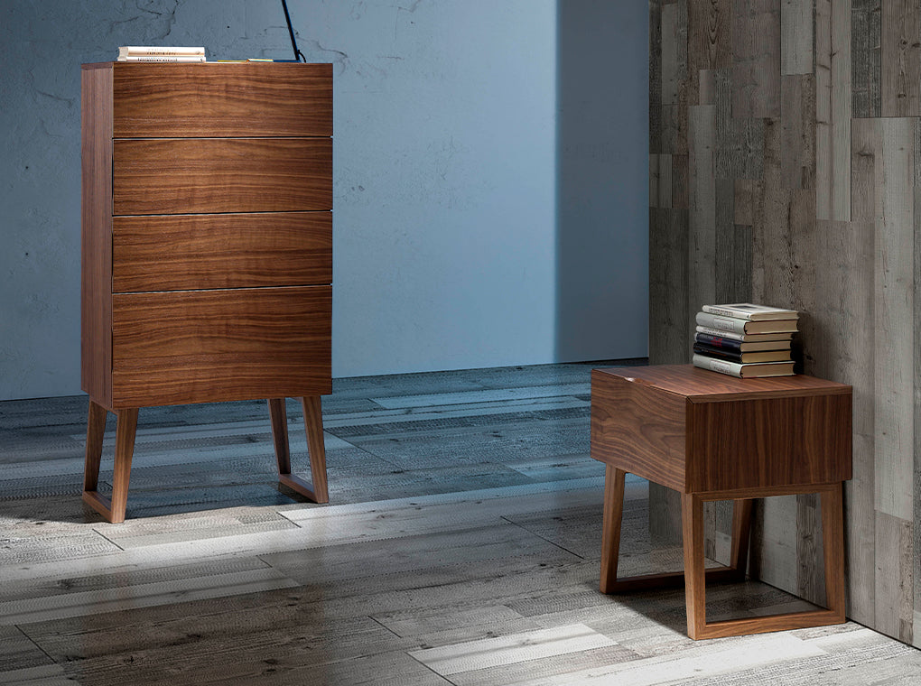 Noptiera din Nuc cu Design Modern Angel Cerda