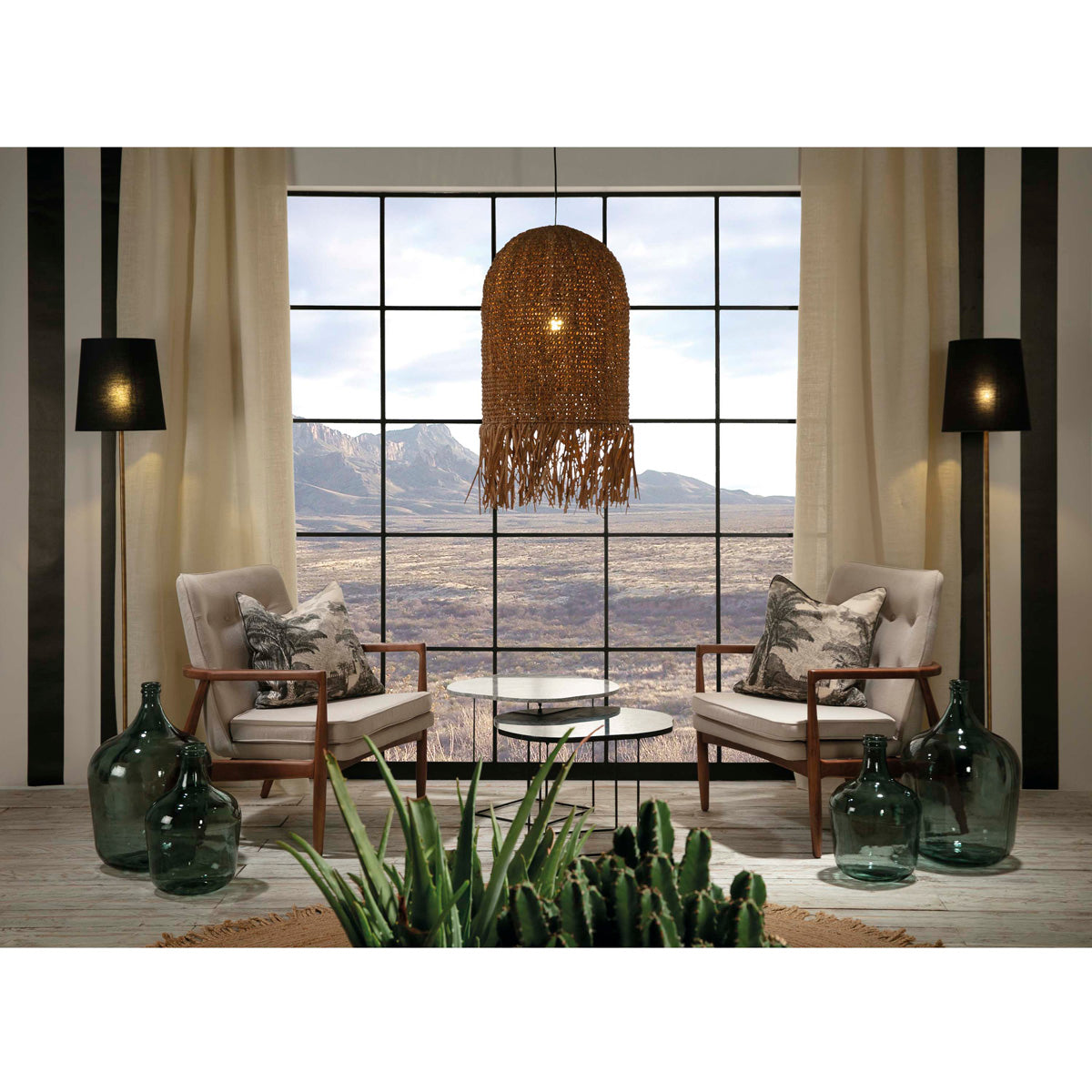 Vas din Sticla Verde Decorare Flori Thai Natura