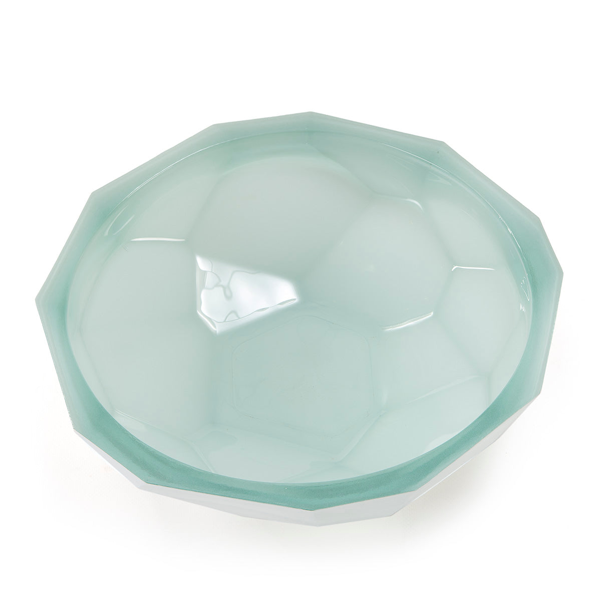 Decoratiune de Masa din Sticla Albastru Alb Thai Natura