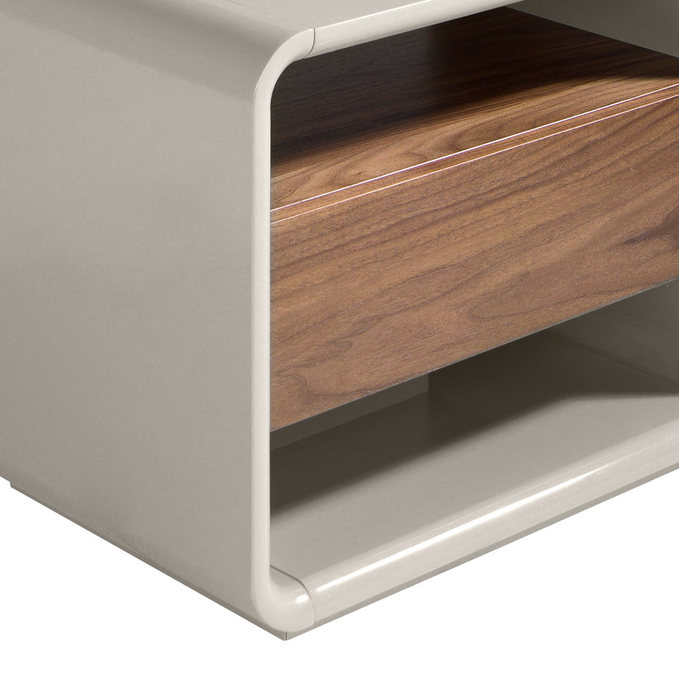 Noptiera din Lemn Lacuit si Nuc Angel Cerda