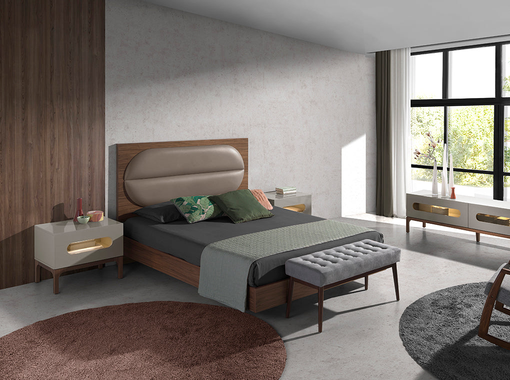 Pat Raldia Dublu din Eco-Piele Nuc si Mink Angel Cerda