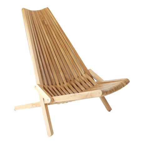 Scaun pliabil Calero din lemn de tec natural House Nordic