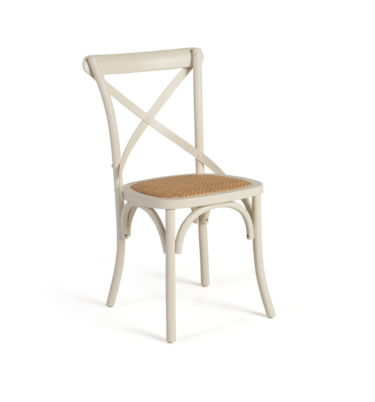 Set de 2 Scaune din Lemn de Ulm cu Spatar in Forma de Cruce Giner y Colomer