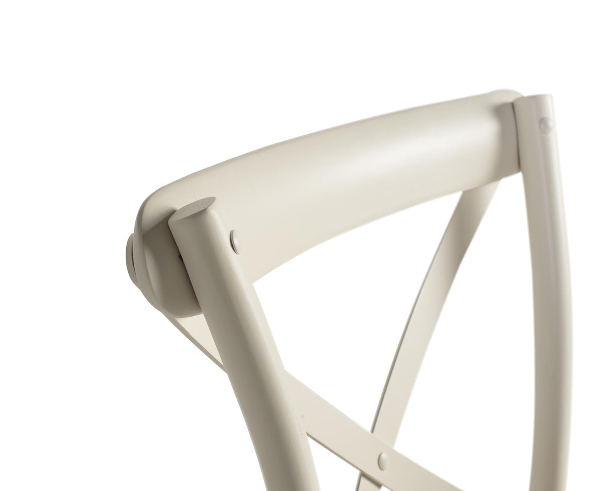 Set de 2 Scaune din Lemn de Ulm cu Spatar in Forma de Cruce Giner y Colomer