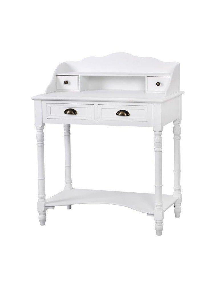 Masa de machiaj din Stejar cu Suport Metalic si Detalii Clasice Livin Hill