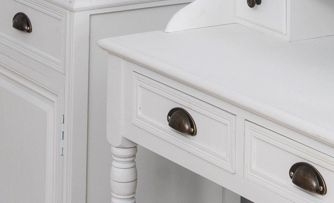 Masa de machiaj din Stejar cu Suport Metalic si Detalii Clasice Livin Hill