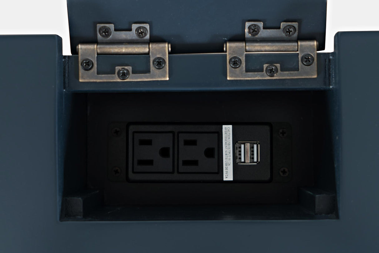 Set Birou si Scaun Clasic cu Sertare si Porturi USB Livin Hill