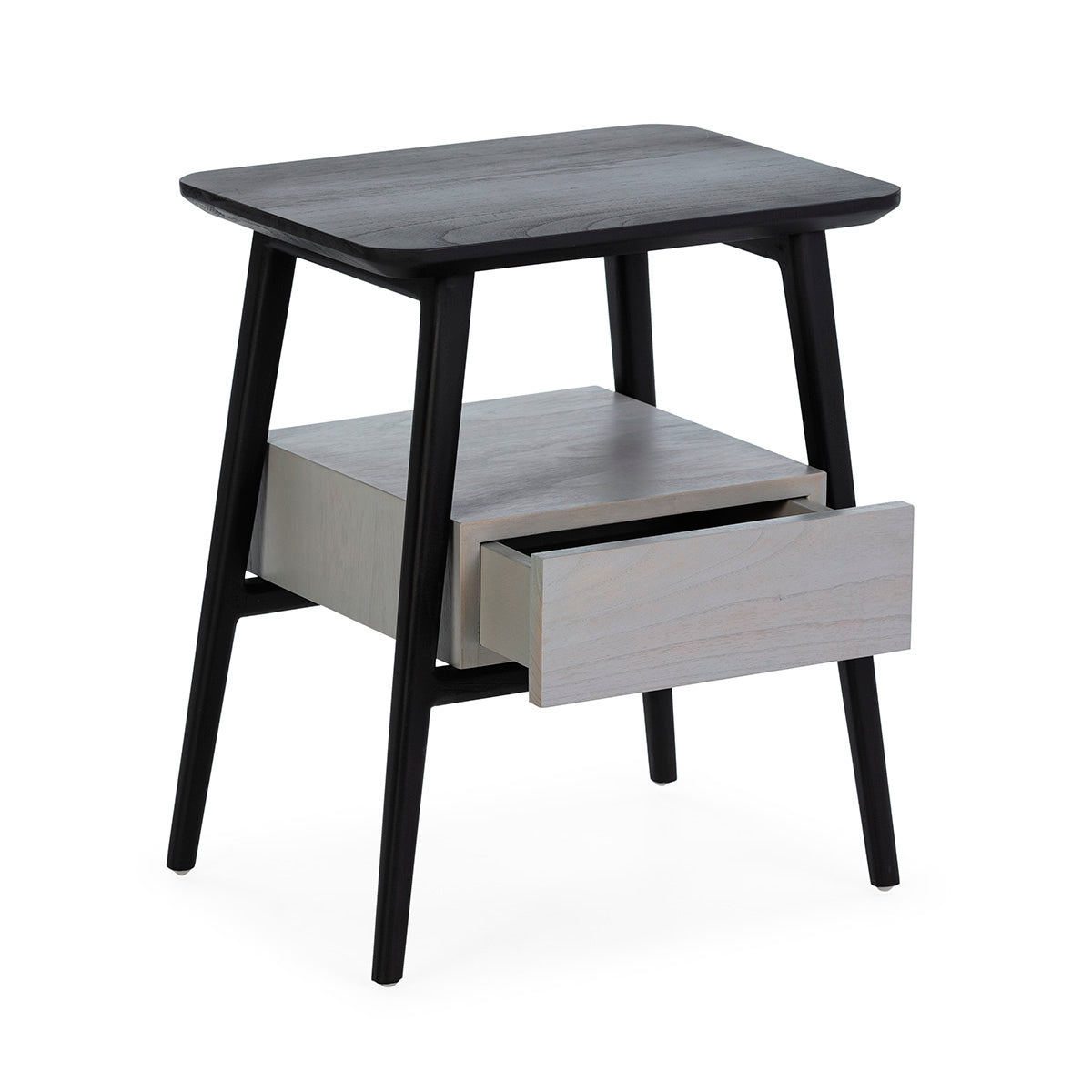 Noptiera din Cedru cu Patina Gri Thai Natura