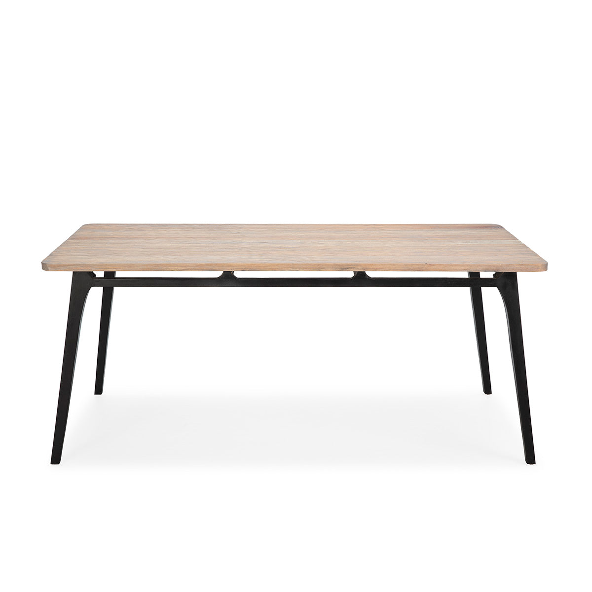 Masa de Dining din Lemn Negru Natural cu Patina Gri Thai Natura