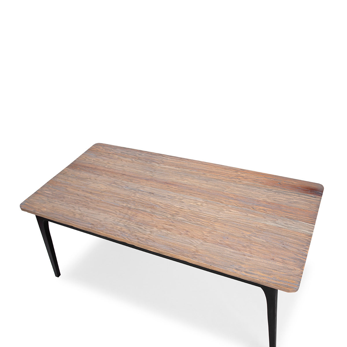 Masa de Dining din Lemn Negru Natural cu Patina Gri Thai Natura