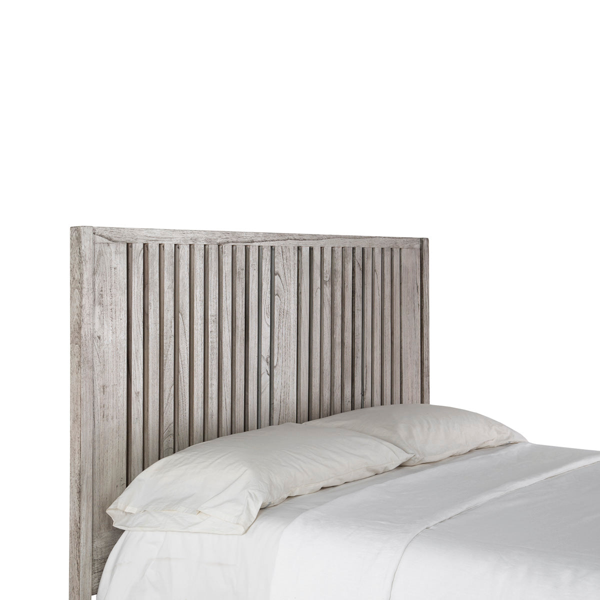 Tablie de Pat din Lemn Gri Voalat Thai Natura