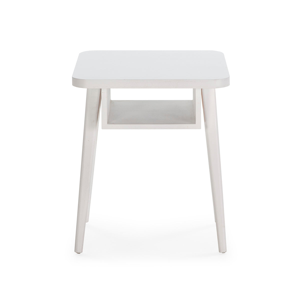 Noptiera din Lemn Alb cu Spatiu de Depozitare Thai Natura