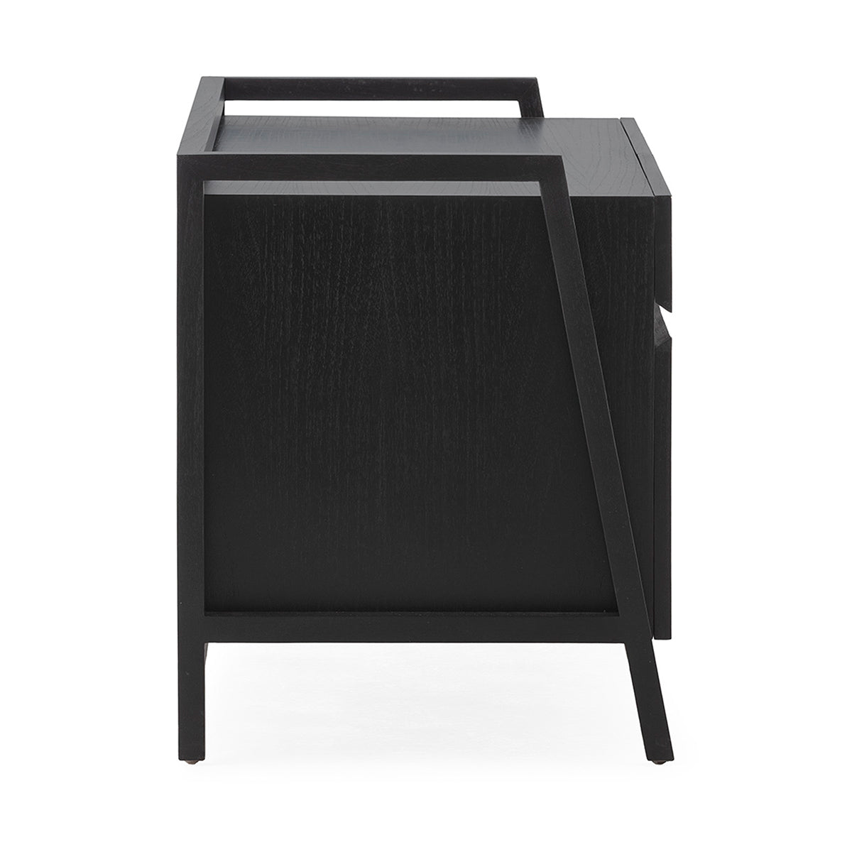 Comoda din Lemn de Cedru cu Finisaj Negru Thai Natura