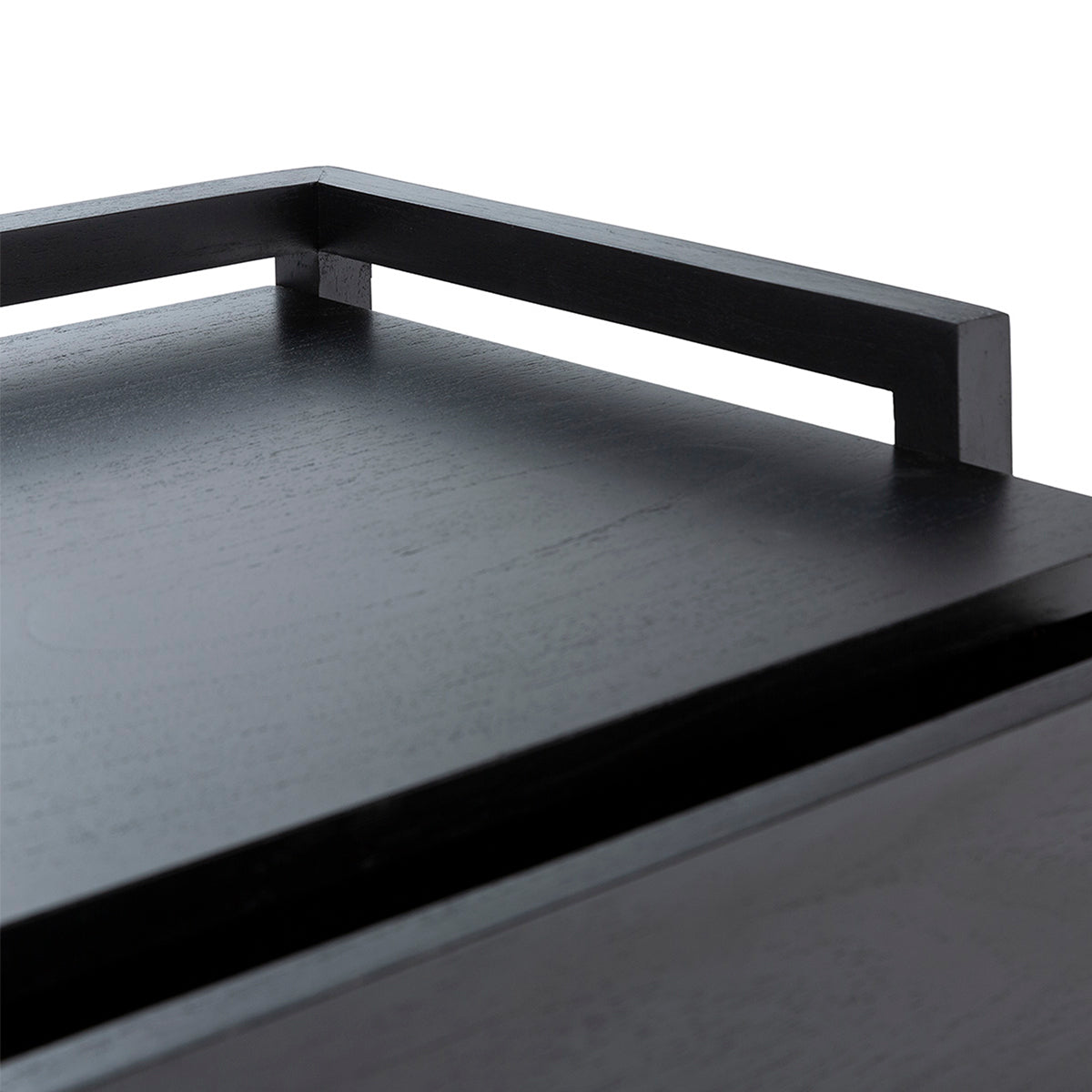 Comoda din Lemn de Cedru cu Finisaj Negru Thai Natura