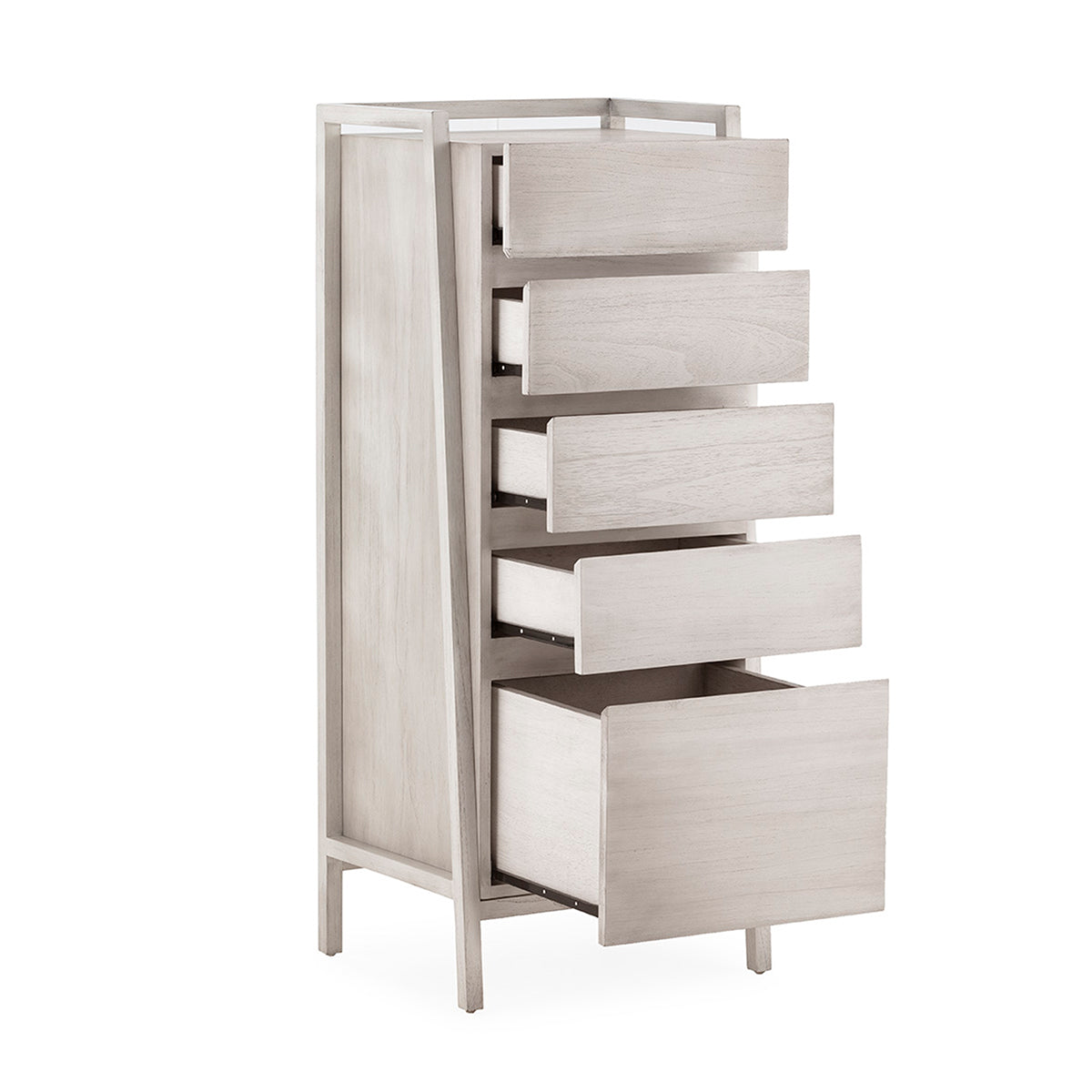 Comoda din Lemn de Cedru cu Finisaj Gri Thai Natura