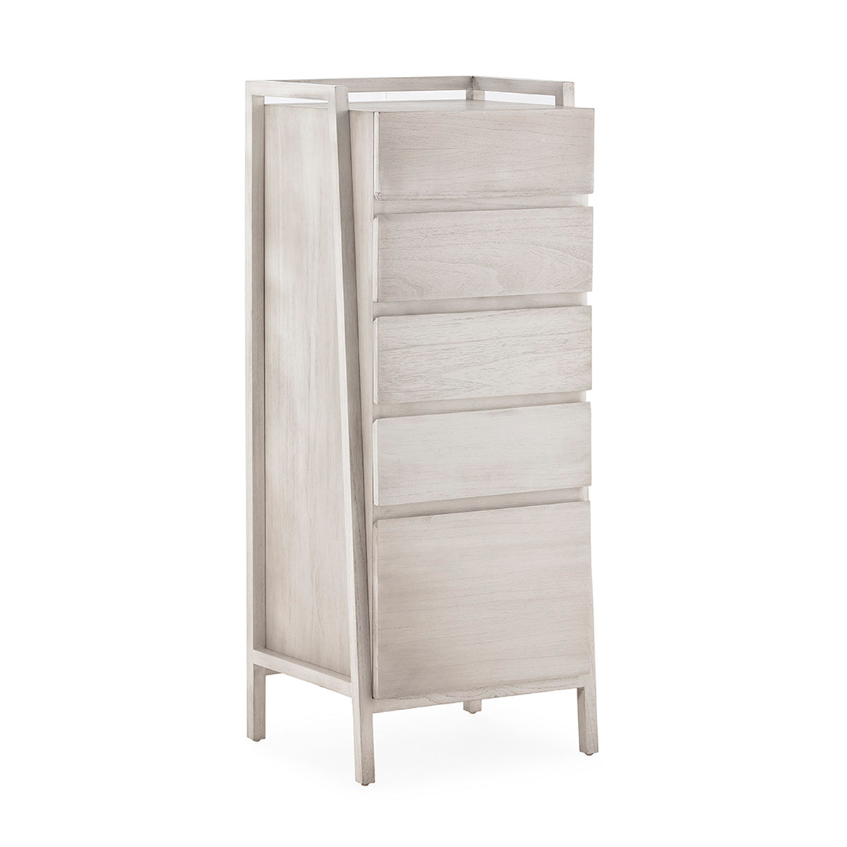 Comoda din Lemn de Cedru cu Finisaj Gri Thai Natura