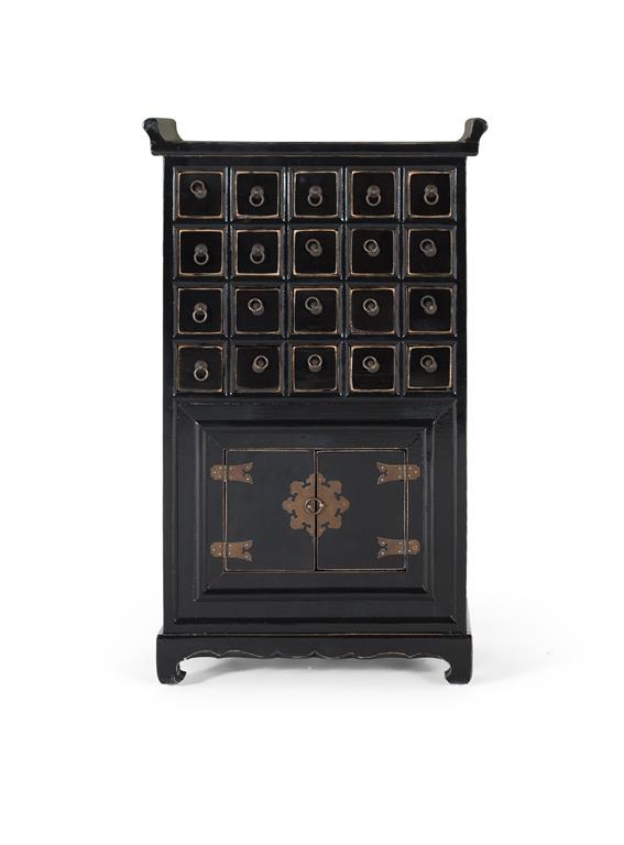 Dulap din Lemn de Pin Vechi cu 20 de Sertare si 2 Usi Giner y Colomer