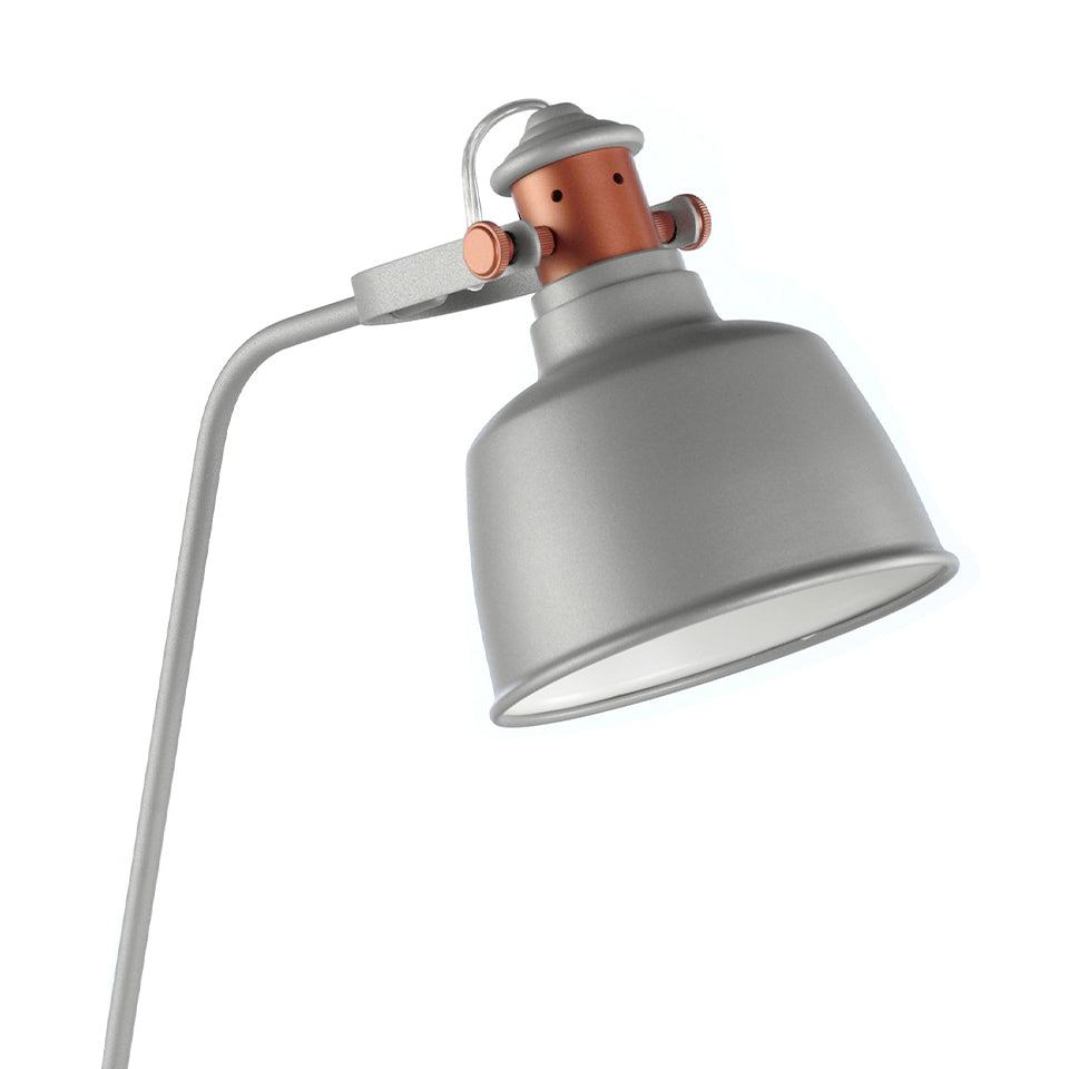 Veioza din Otel Gri si Detalii de Bronz Angel Cerda