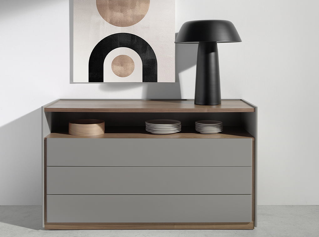 Veioza din Otel Negru Angel Cerda