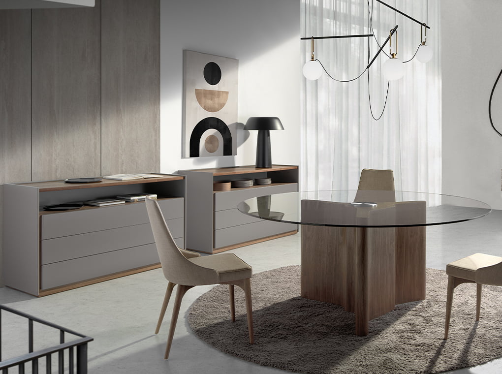 Veioza din Otel Negru Angel Cerda