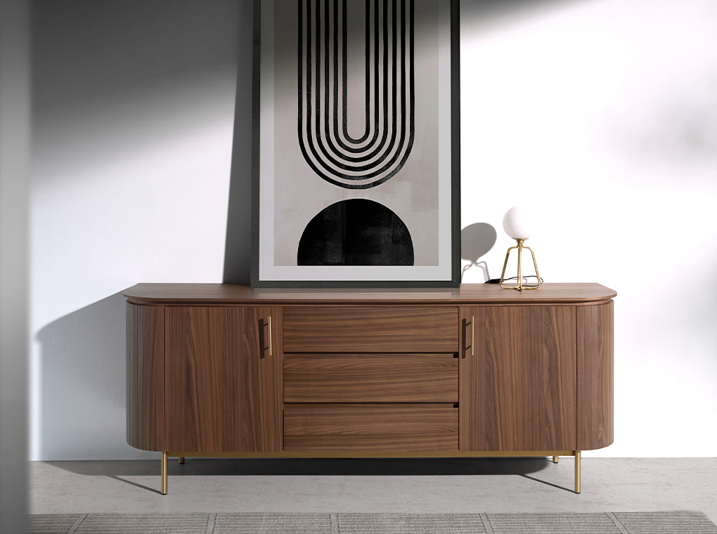 Veioza din Otel Auriu si Sticla Alba Angel Cerda