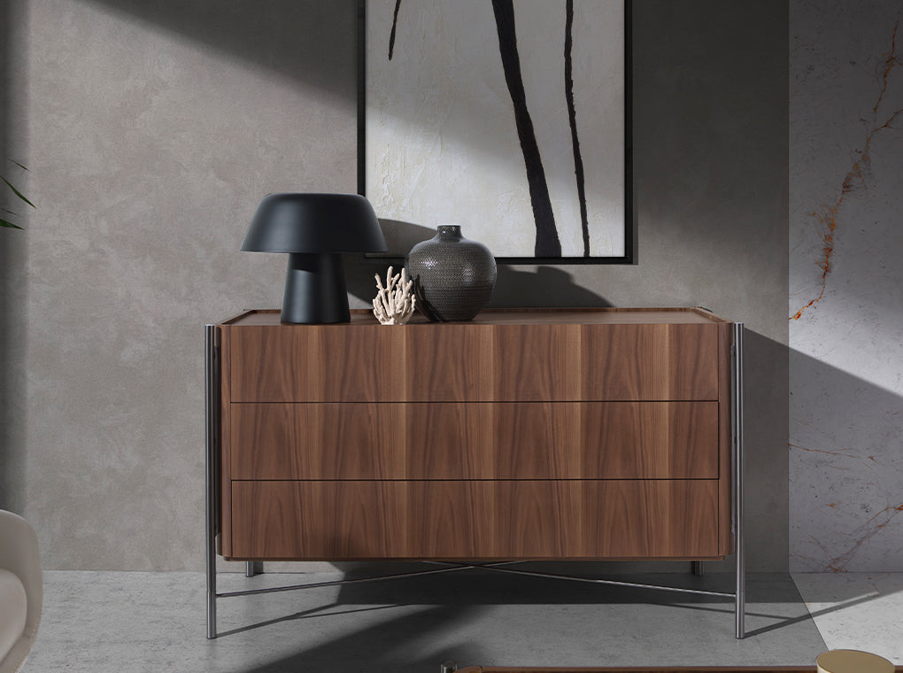 Veioza din Otel Negru cu Design Modern Angel Cerda