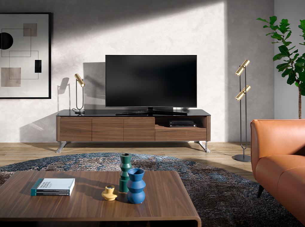 Veioza din Otel Aurit si Negru Angel Cerda