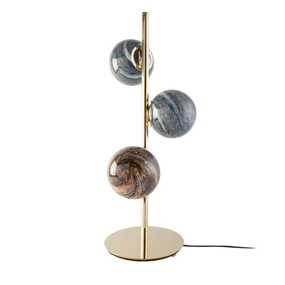 Veioza din Otel Inoxidabil cu Sfere de Sticla Angel Cerda