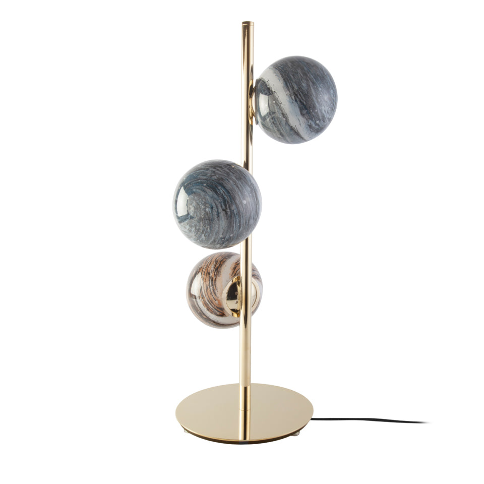 Veioza din Otel Inoxidabil cu Sfere de Sticla Angel Cerda