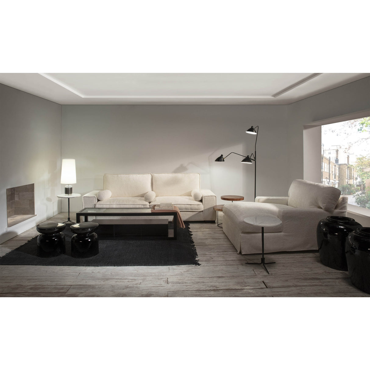 Covor din Iuta Negru Decor Modern Rustic Thai Natura