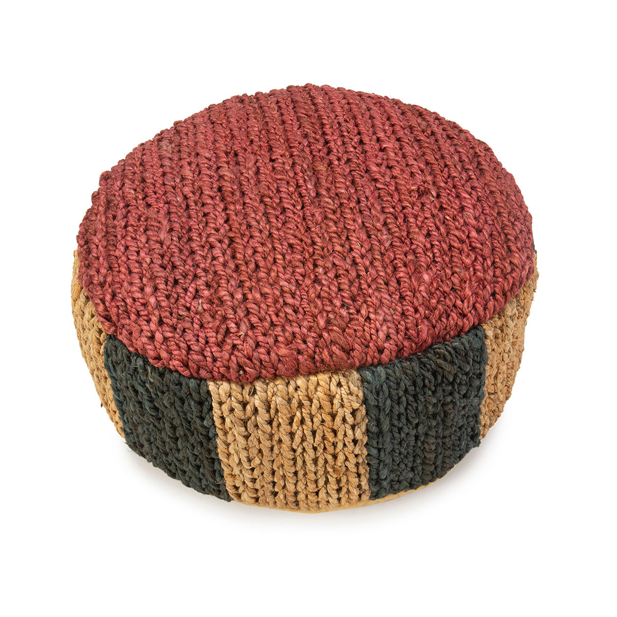 Puf Versatil Natural Negru Rosu Thai Natura