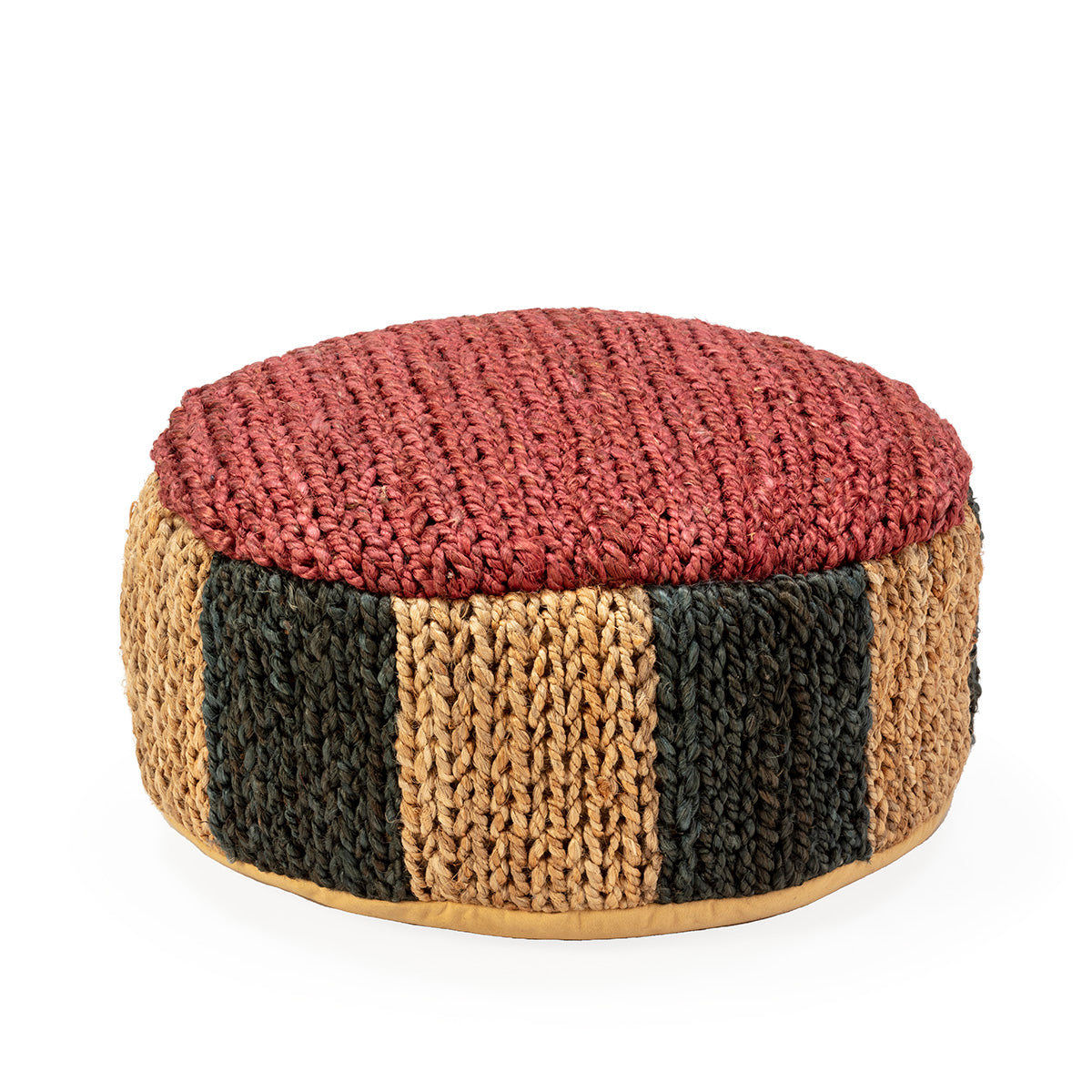 Puf Versatil Natural Negru Rosu Thai Natura