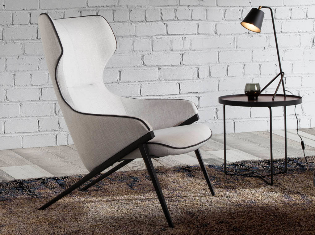 Masa de Cafea din Nuc cu Suport Metalic Angel Cerda