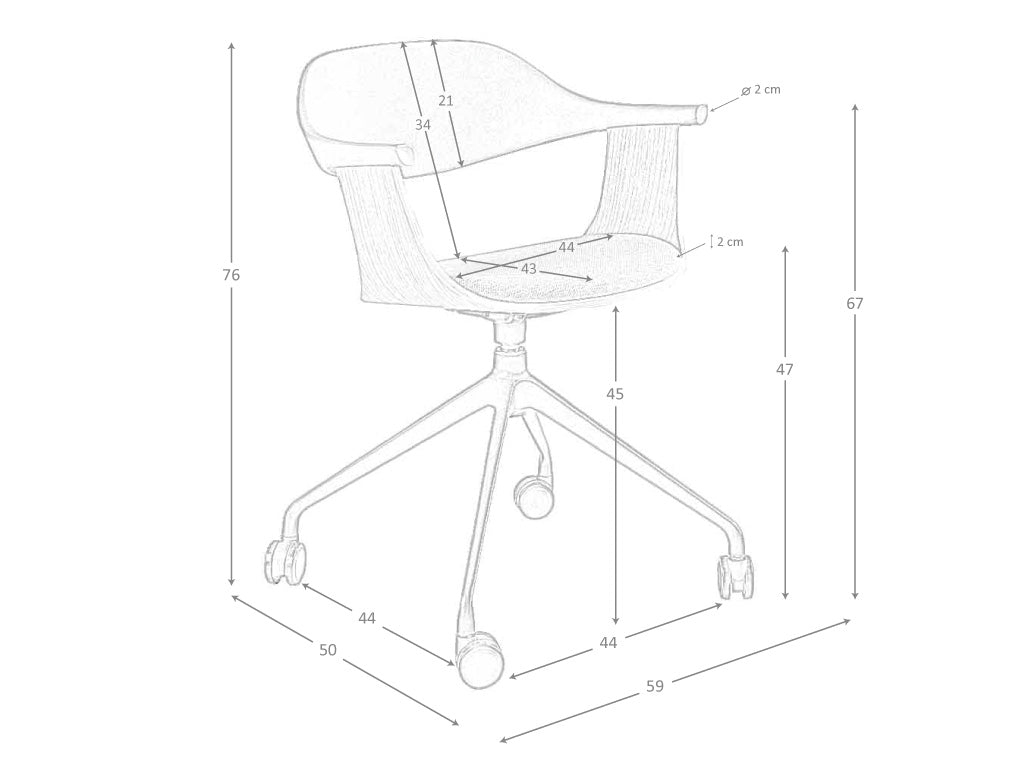 Scaun de Birou Pivotant cu Stofa Gri si PVC Negru Angel Cerda