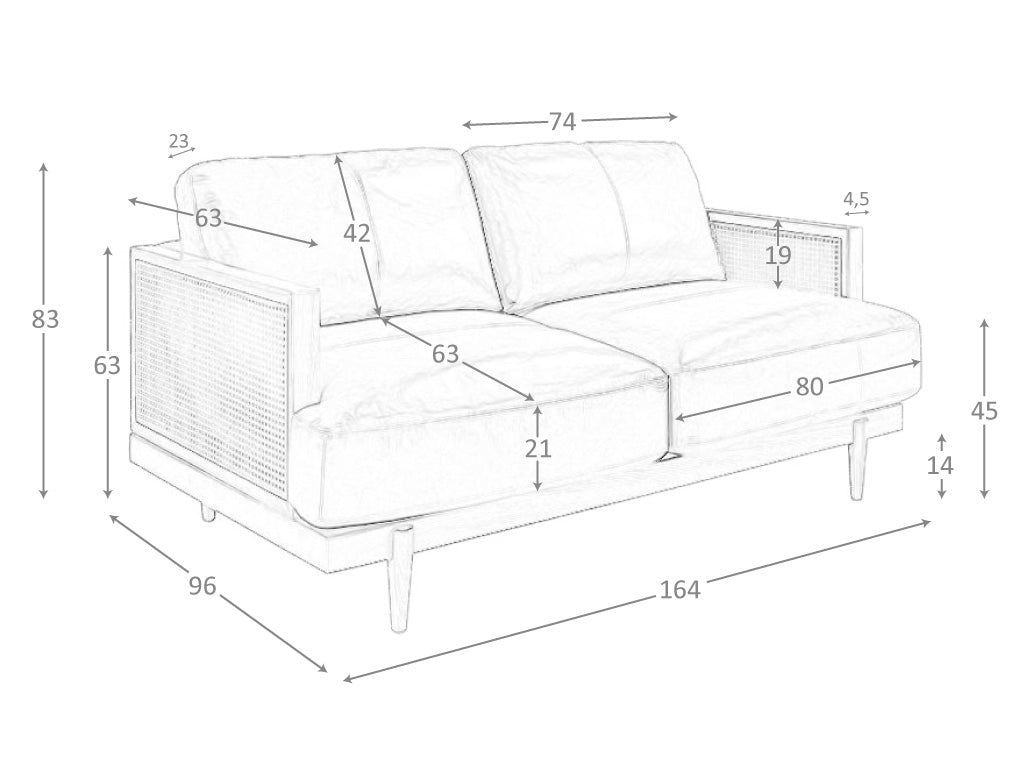 Canapea de Design Modern din Piele Maro Angel Cerda