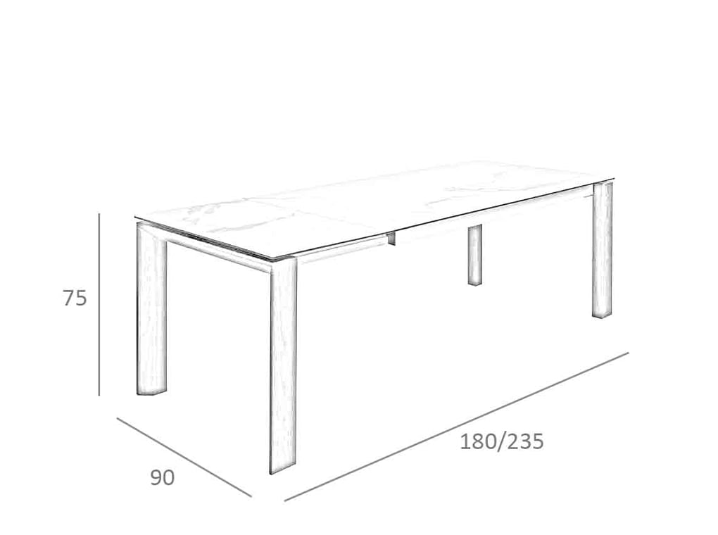 Masa de Dining Extensibila din Marmura Alba Angel Cerda